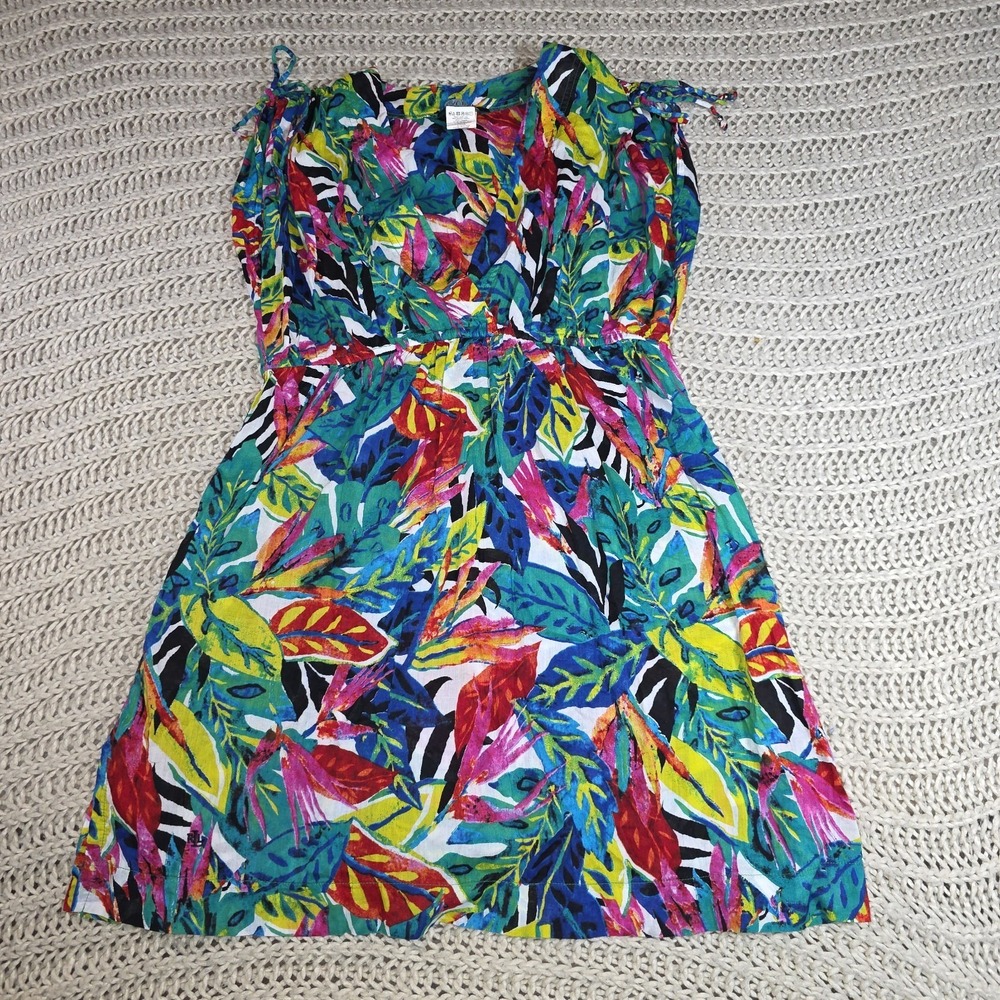 Lauren Ralph Lauren Farrah Swim Cover Dress Floral Tropical Beach Travel Large